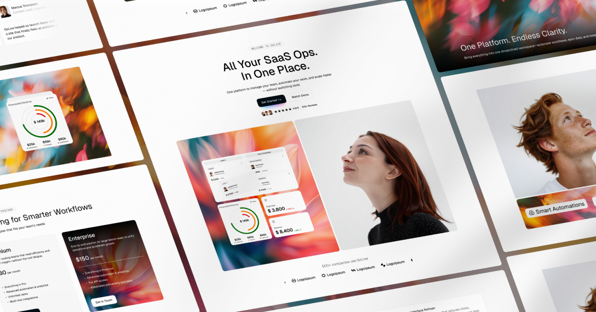 GoLive - Webflow Ecommerce website template