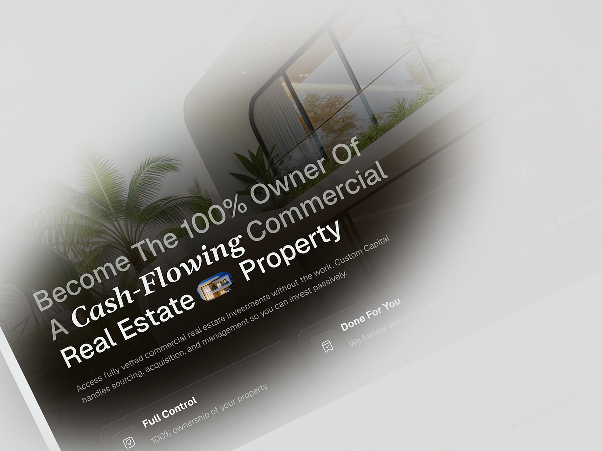 AI Commercial Real Estate Investment Website Image 1