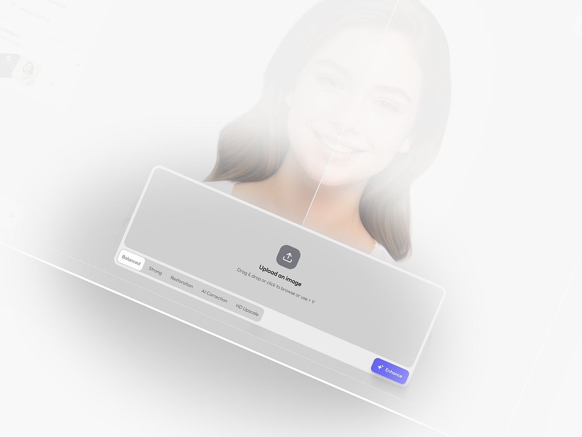 AI Photo Enhance WebApp for SaaS Dashboard Image 0
