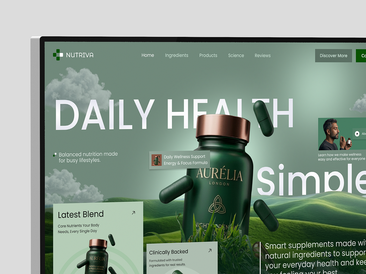 Supplement Landing Page | AI Health Website