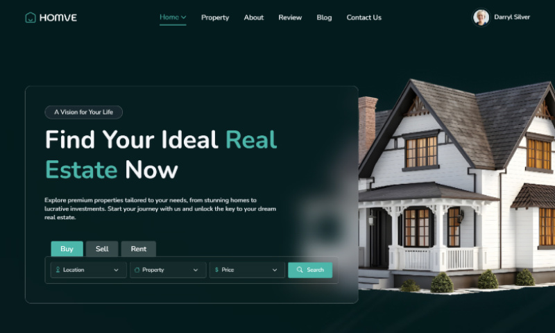 Homve – Real Estate Booking React Template Image 2