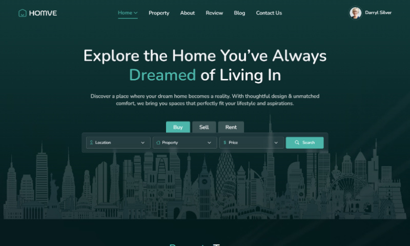 Homve – Real Estate Booking React Template Image 3