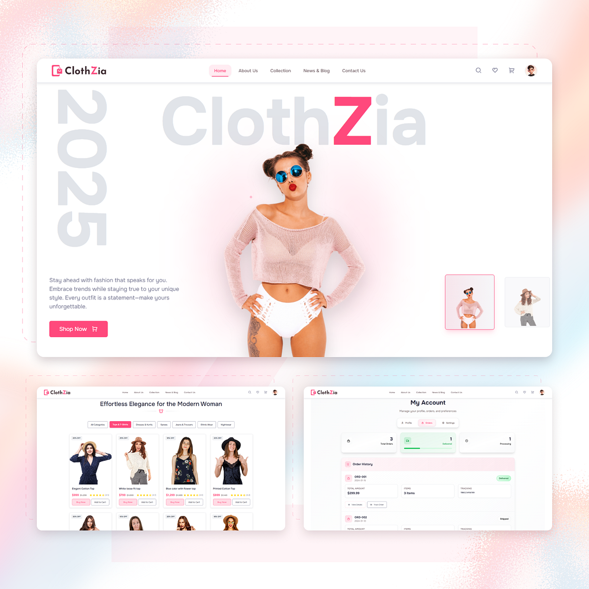 Clothzia – Fashion eCommerce Template