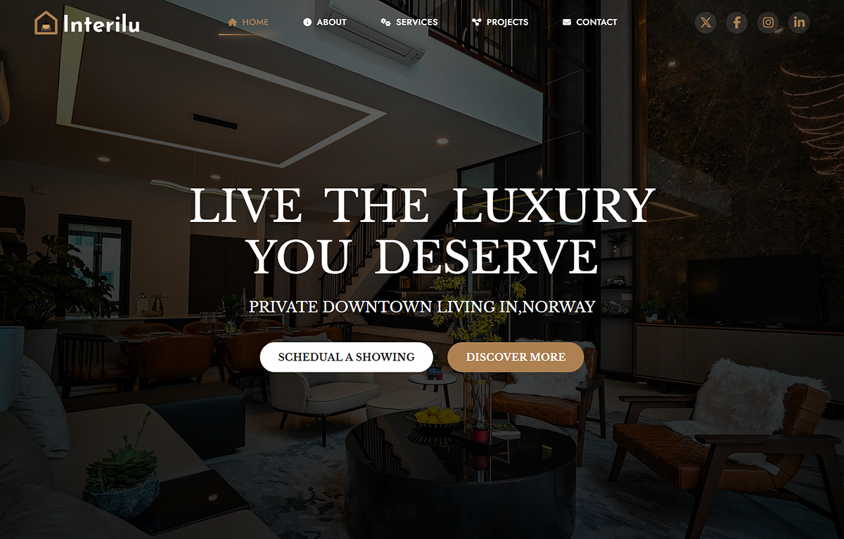 Interilu – Interior Design Website Template Image 2
