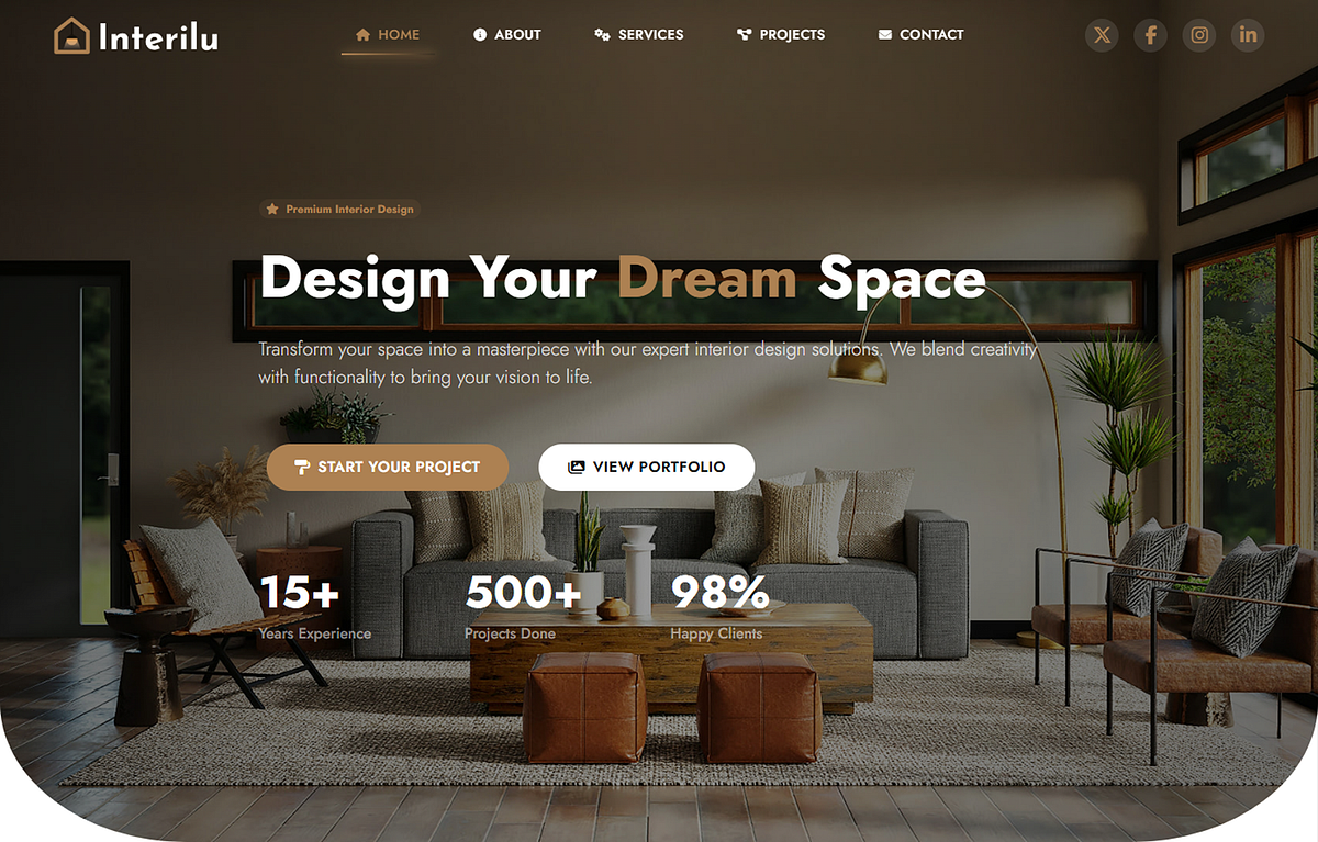 Interilu – Interior Design Website Template Image 3