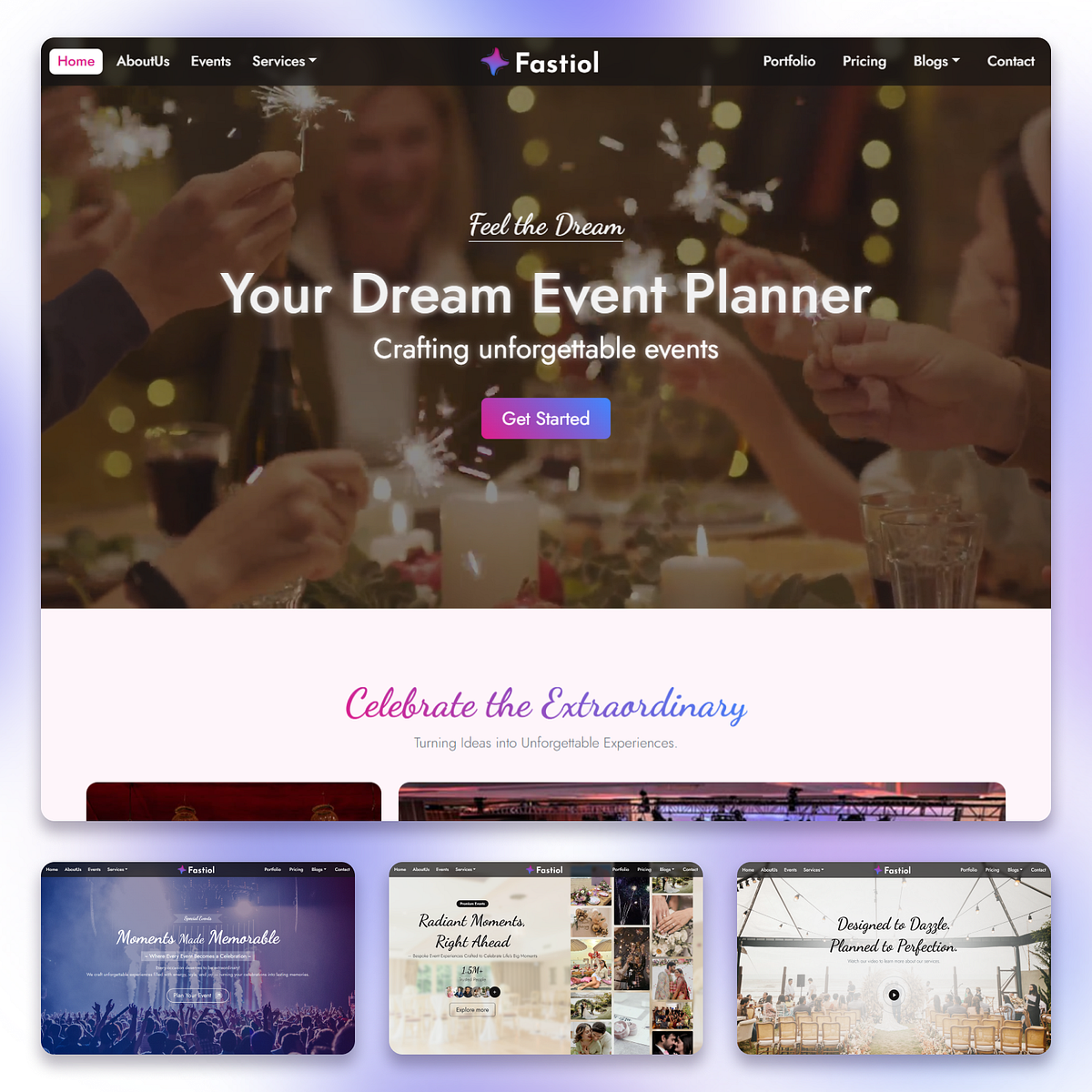 Fastiol β Modern Event Management Template