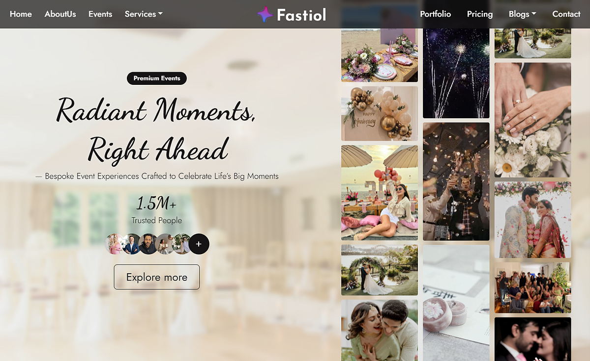 Fastiol β Modern Event Management Template Image 2