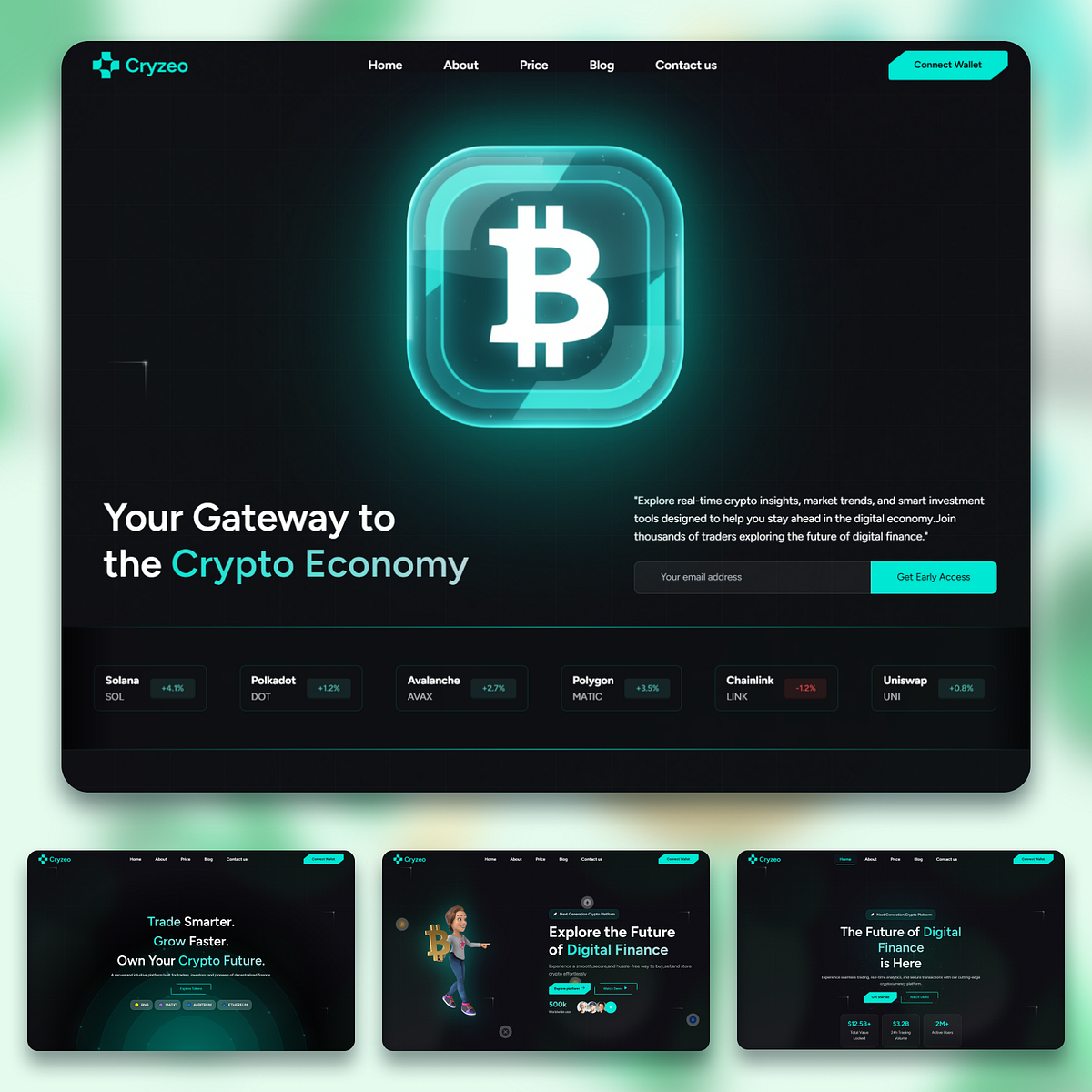 Cryzeo – Multi-Version Crypto & Web3 Template