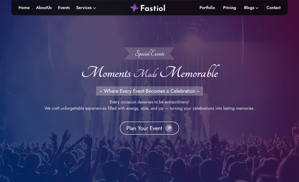 Fastiol | Modern Event Website Template (Bootstrap 5) Image 1