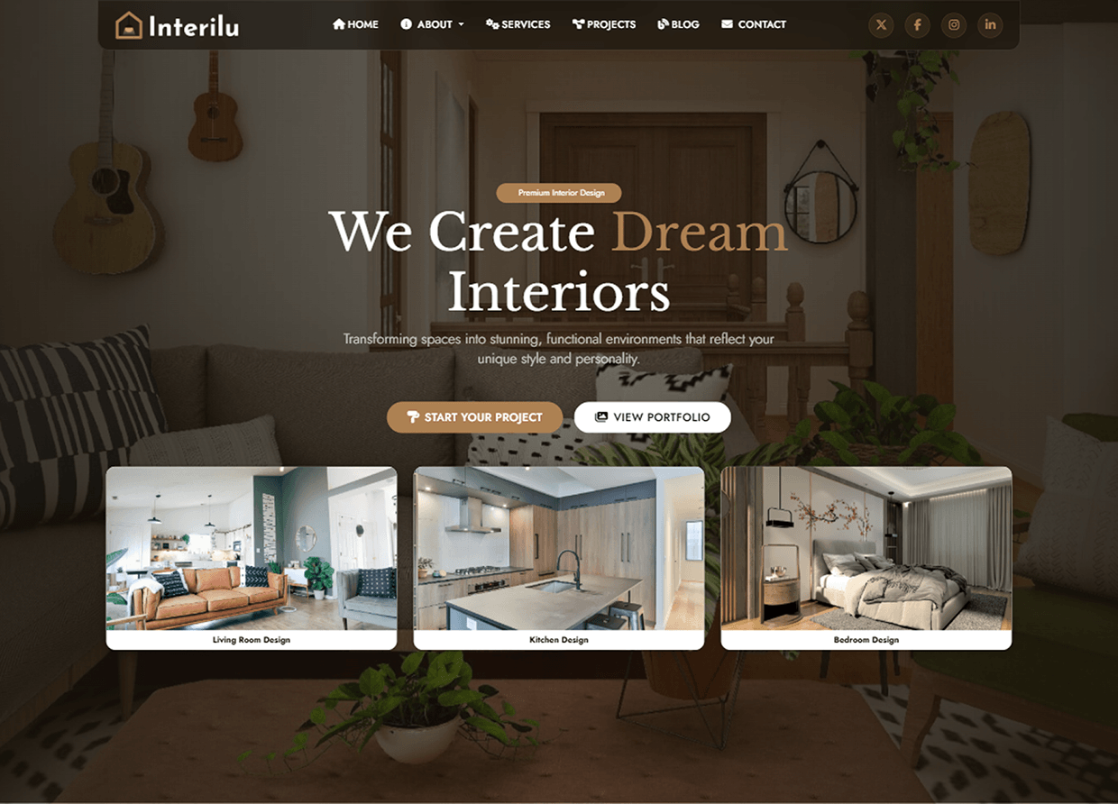 Interilu - Interior Design & Architecture Template Image 0