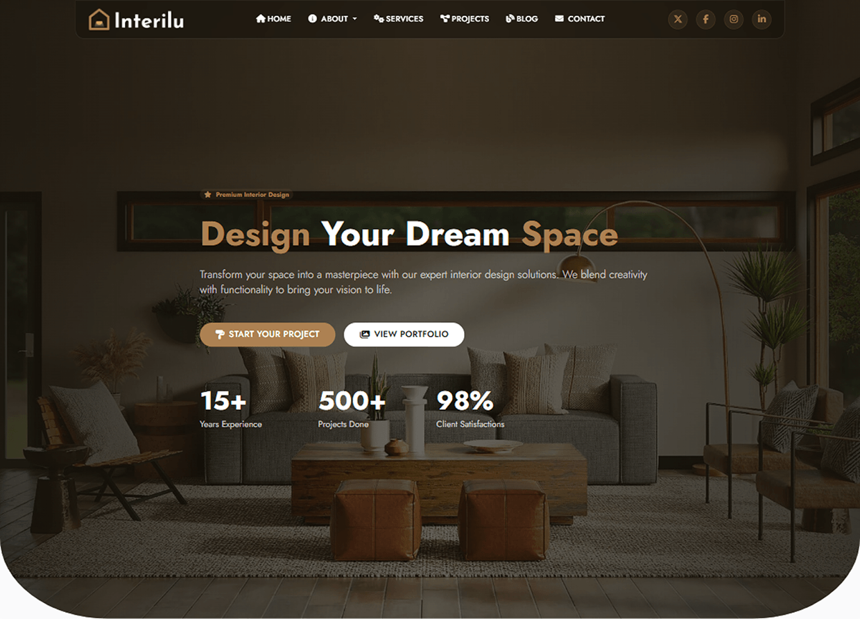 Interilu - Interior Design & Architecture Template Image 1