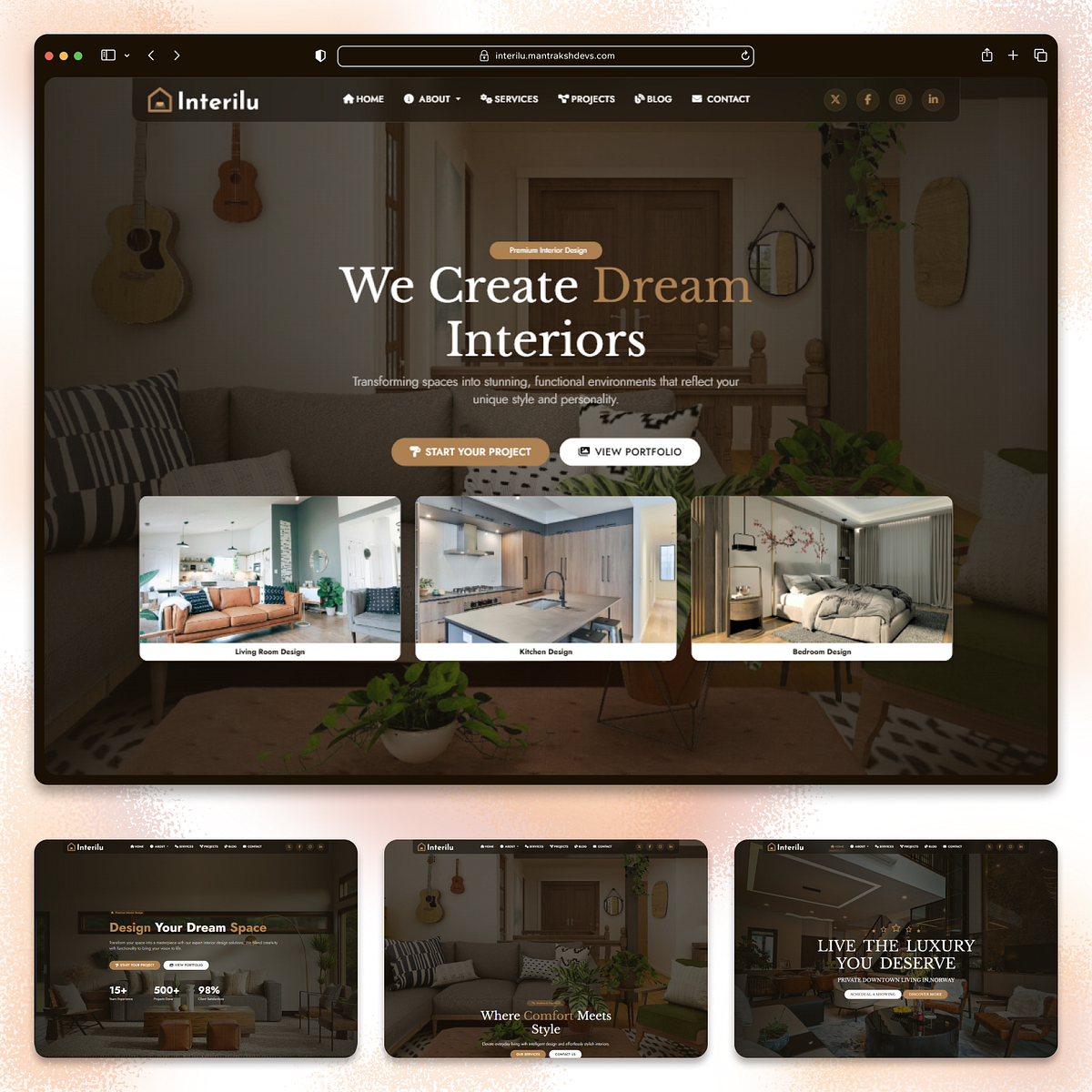 Interilu — Modern Interior Design & Architecture Template