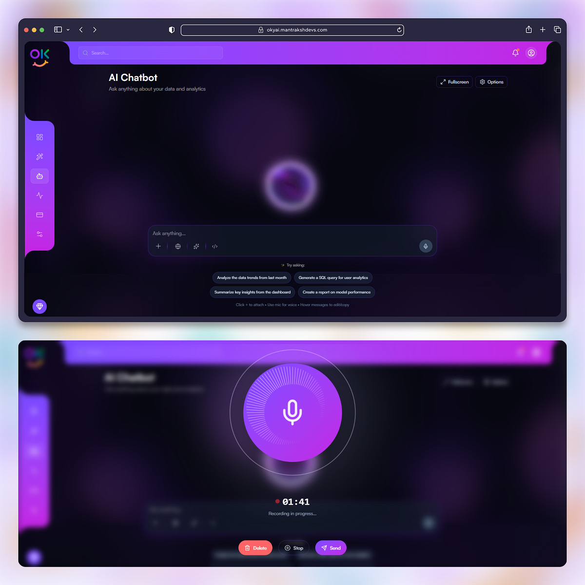 OkyAi – Ultra-Premium AI Dashboard & Chatbot React Template 🚀