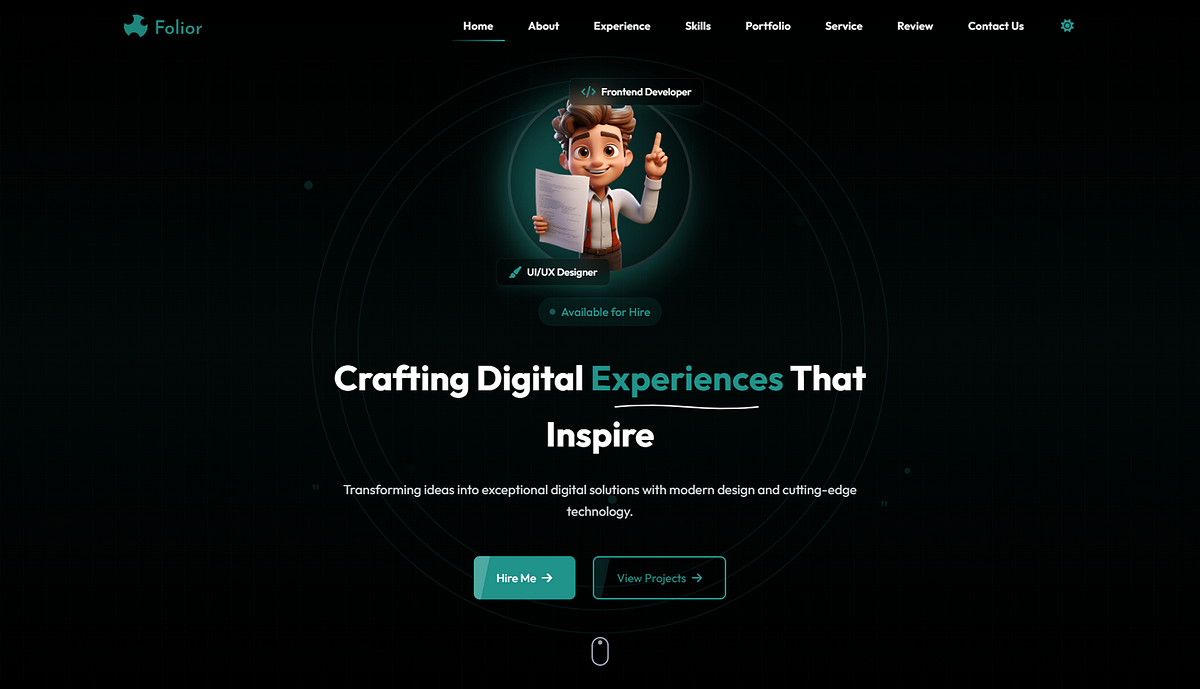 Folior – The Ultimate Developer Portfolio Image 3