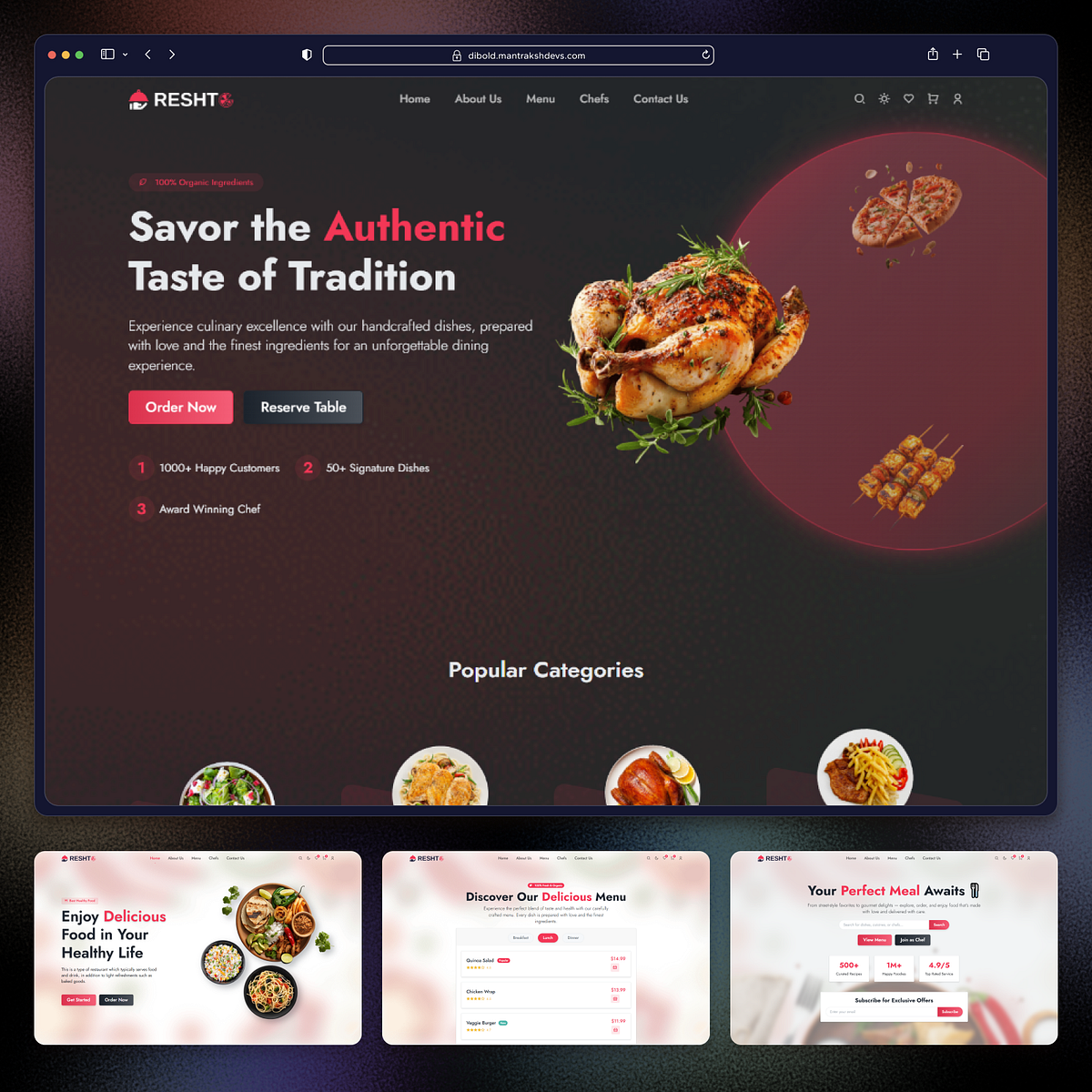 Reshto - Restaurant & Food Delivery React Template π