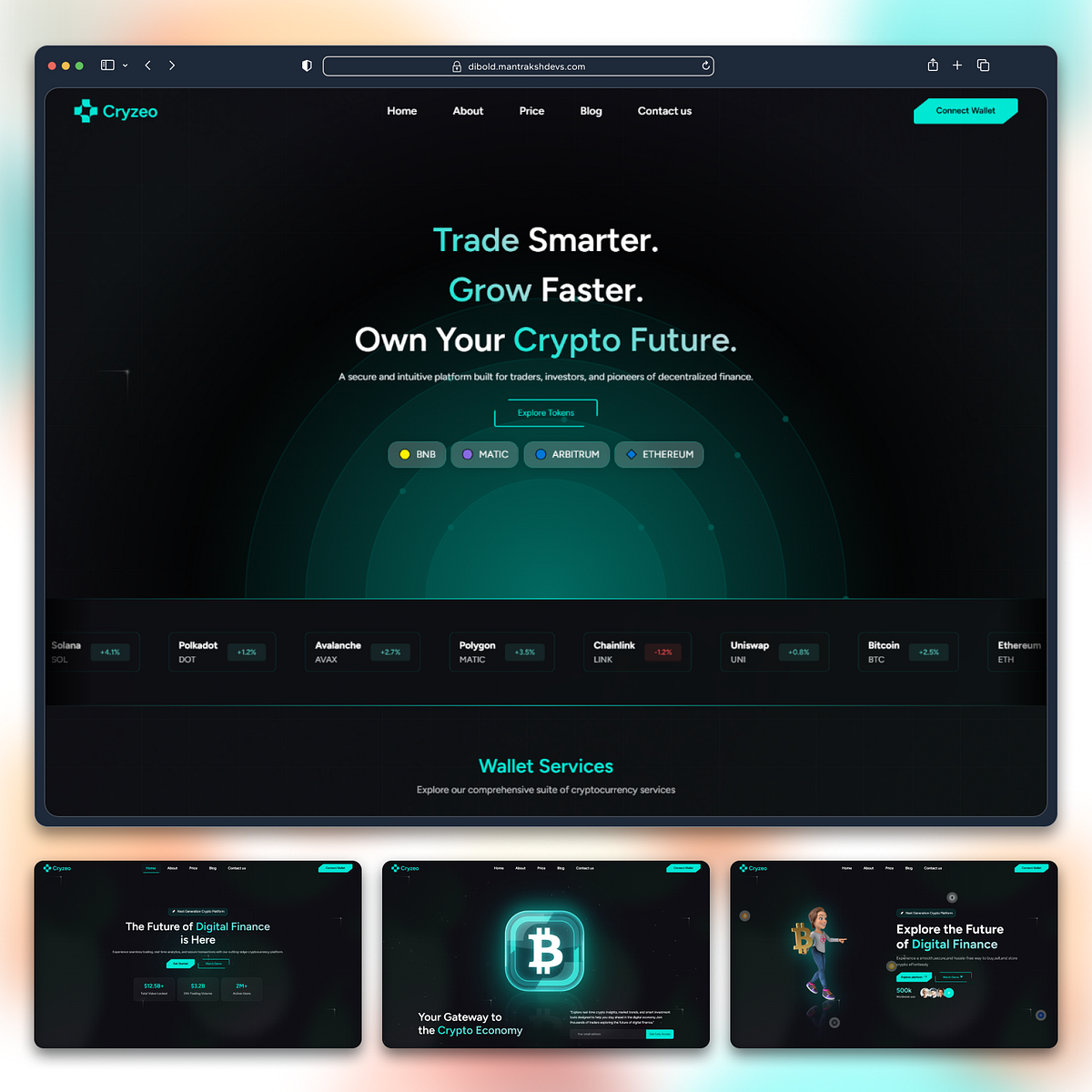 Cryzeo — Premium Crypto & Web3 React Template