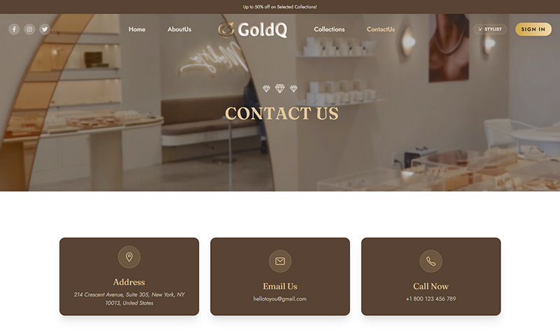 GoldQ — Luxury Jewelry & Diamond E-Commerce Experience Image 6