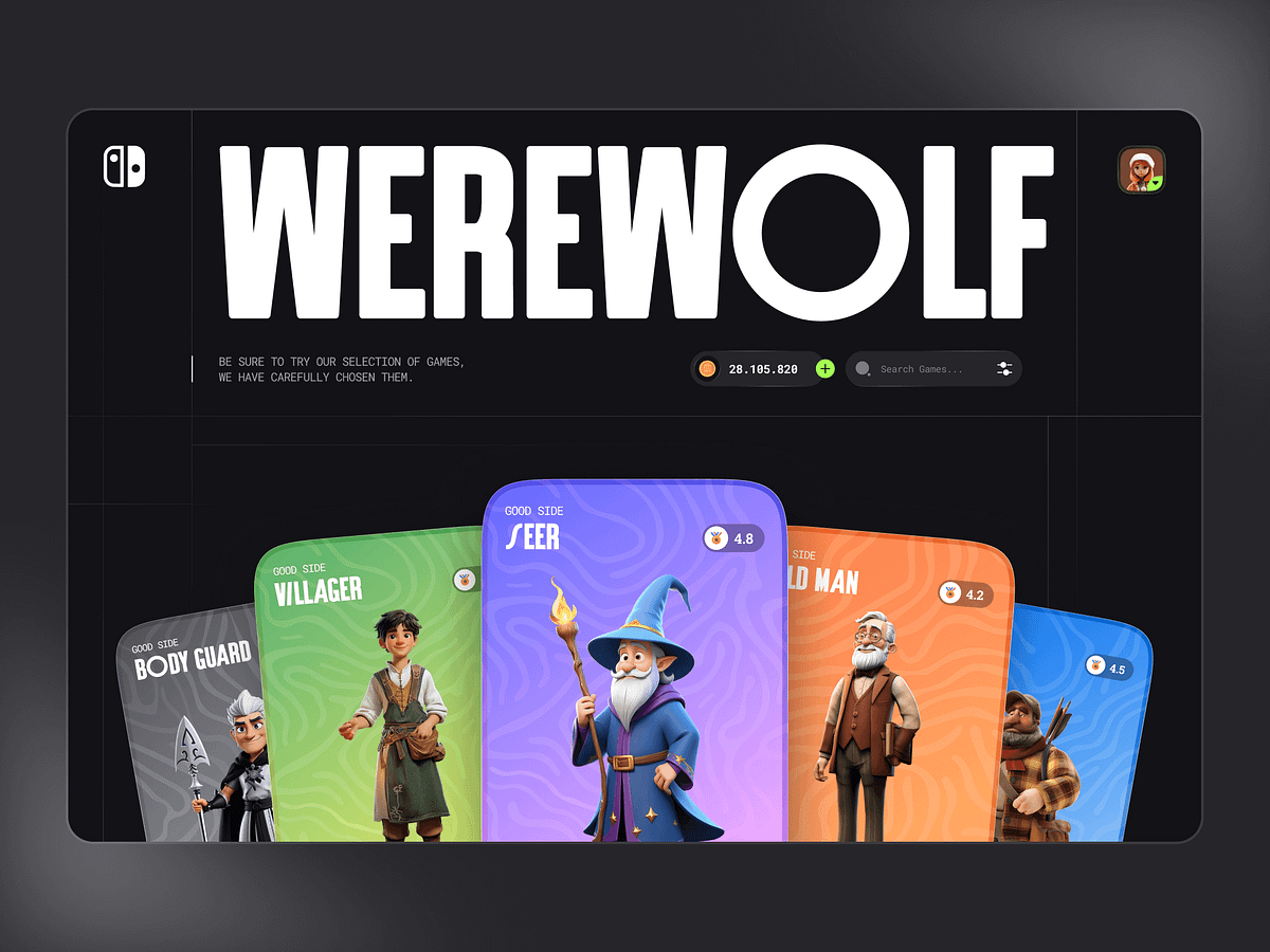 Gaming Website UI | Motion Web Design Image 1