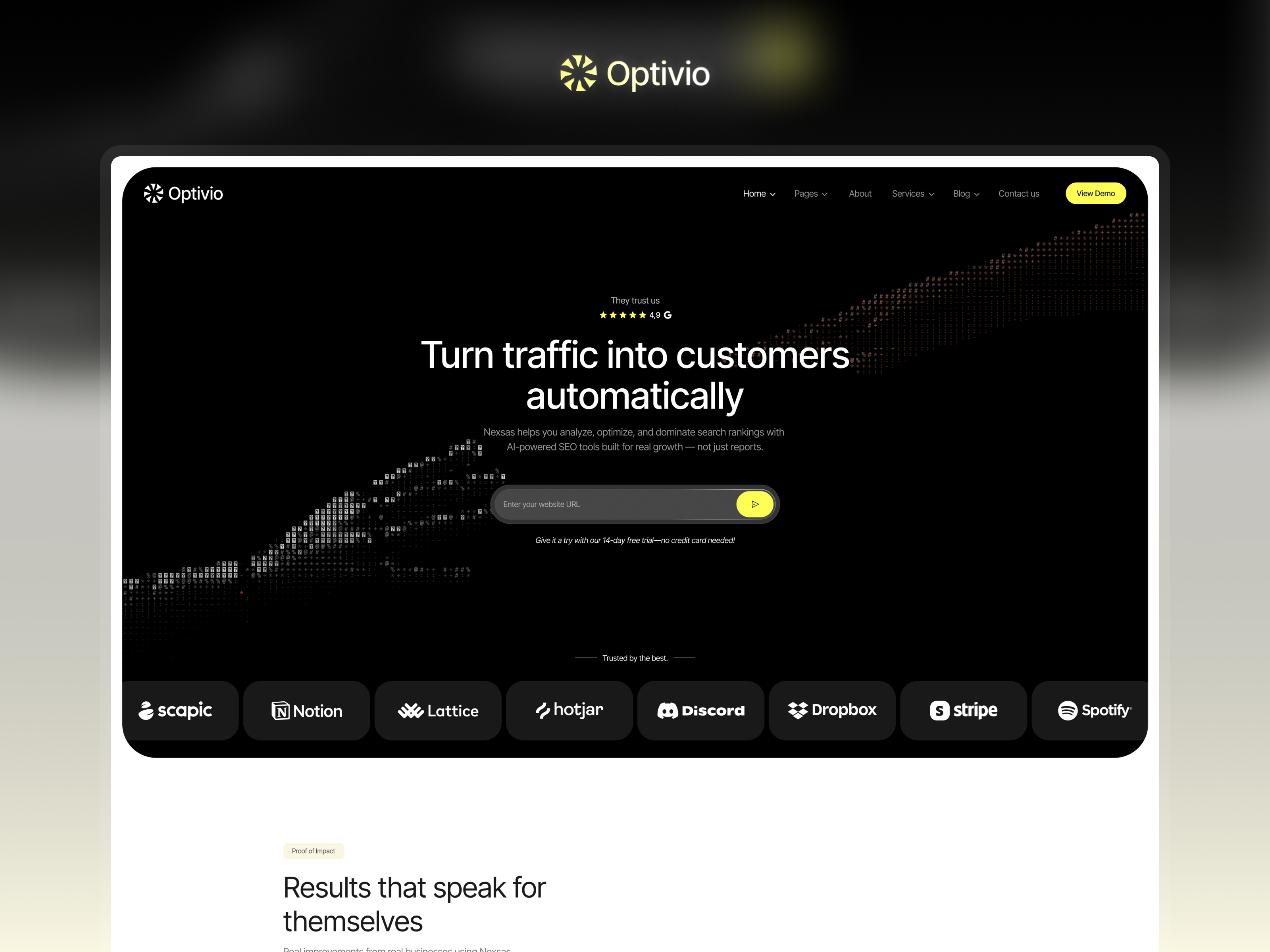 Optivio — Website Template for Framer