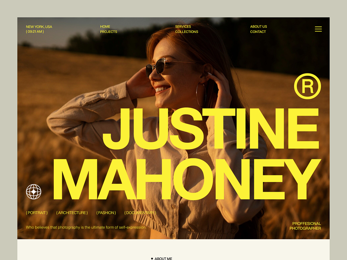 Justine Mahoney - Photography Website Template