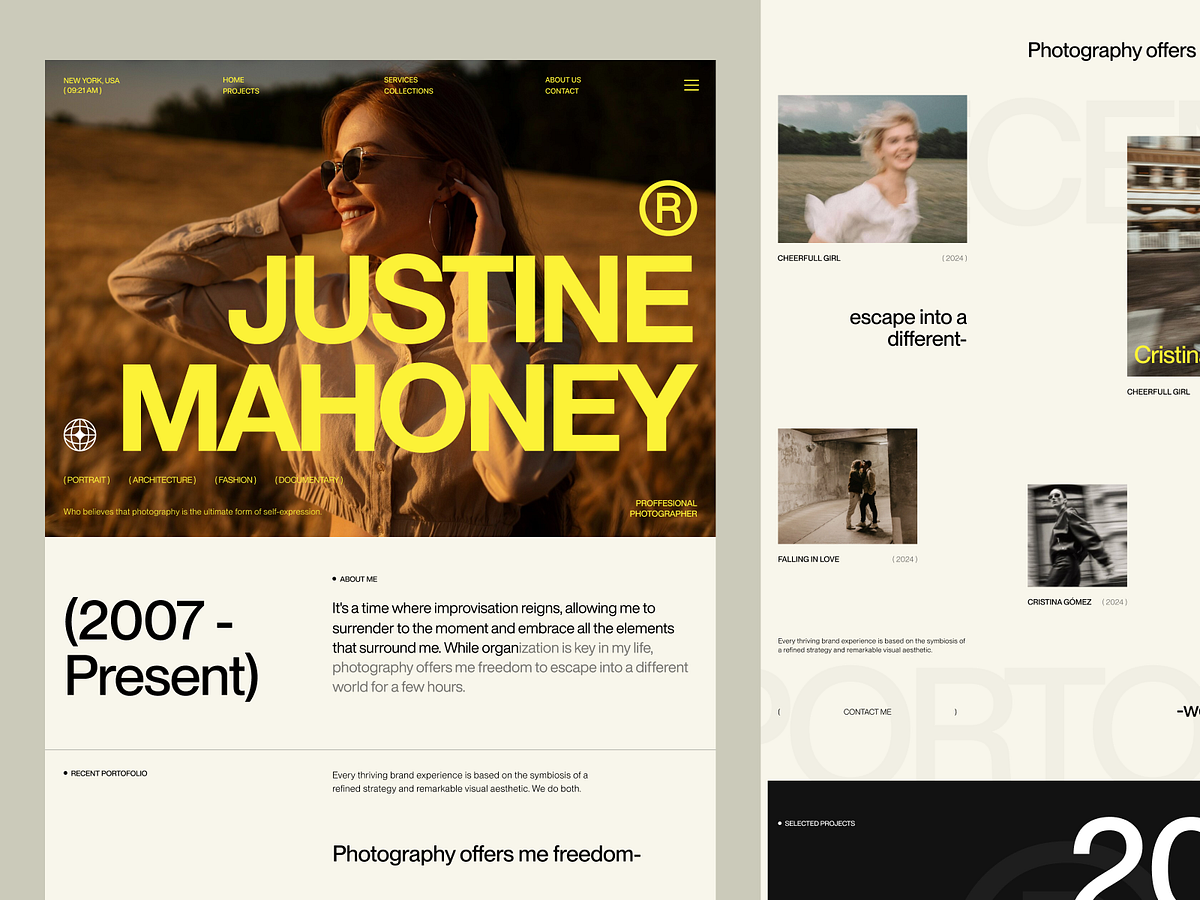 Justine Mahoney - Photography Website Template Image 0