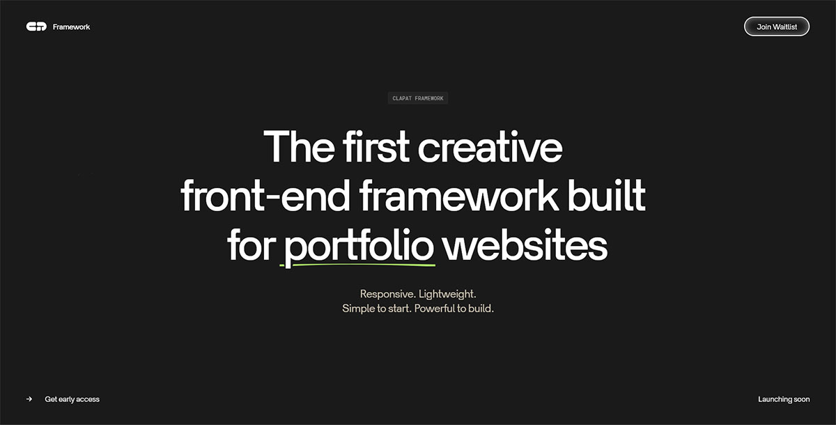 ClaPat Framework - Build creative portfolio websites with ease Image 0