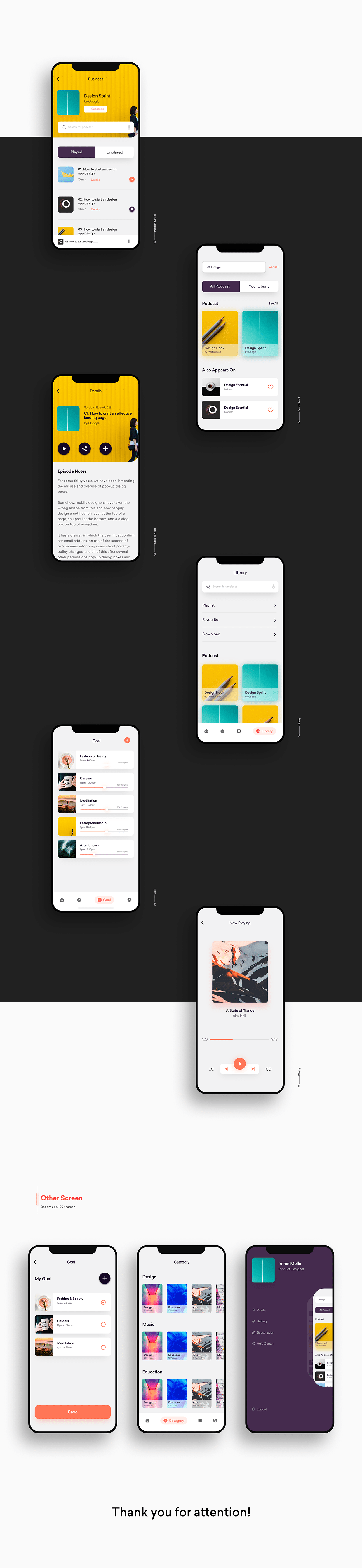Booom | Podcast App UX Case Study Image 7