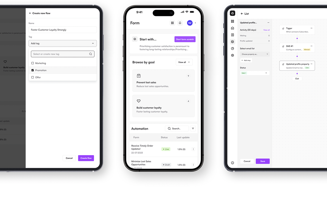 Sendwave AI Email Marketing | UI UX Web App | Wavespace Image 10