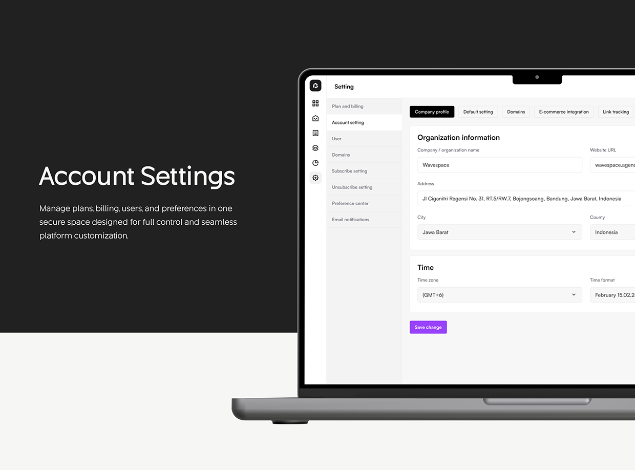 Sendwave AI Email Marketing | UI UX Web App | Wavespace Image 13