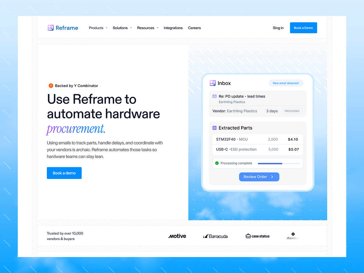 Reframe – AI-Powered Hardware Procurement Platform Redesign