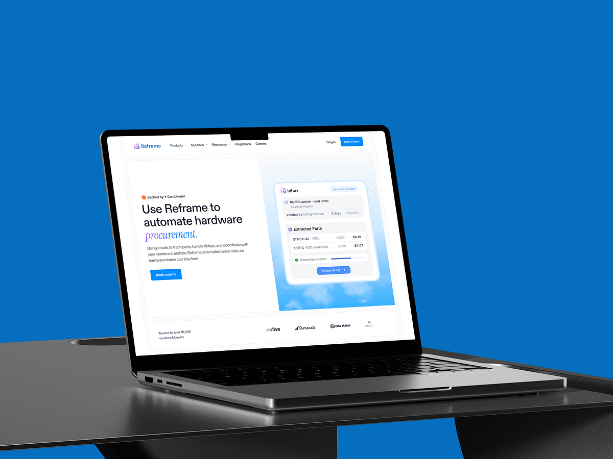 Reframe – AI-Powered Hardware Procurement Platform Redesign Image 1