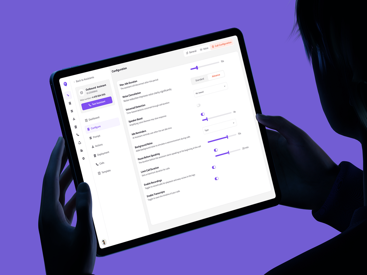 CallAI- Call Configuration Dashboard Image 0
