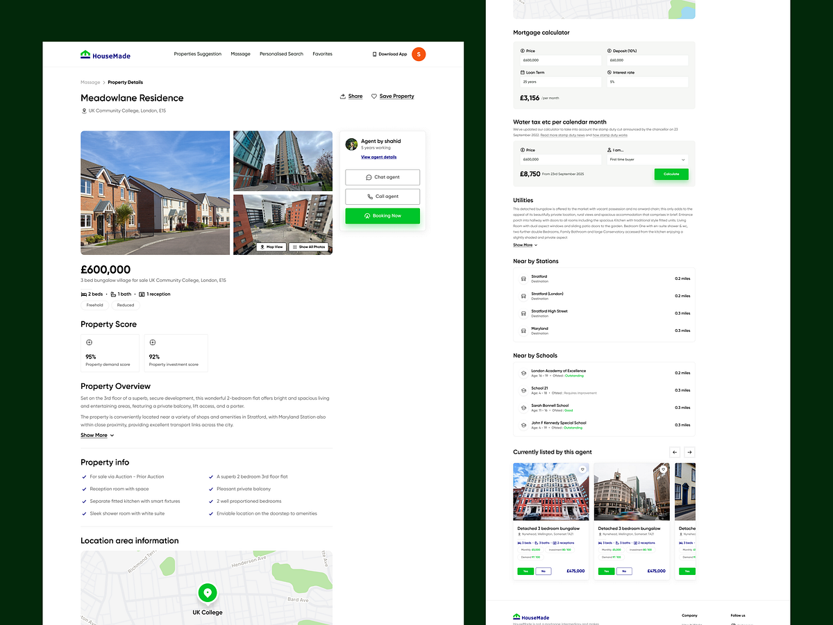 Housemade - Real Estate Property Detail Page
