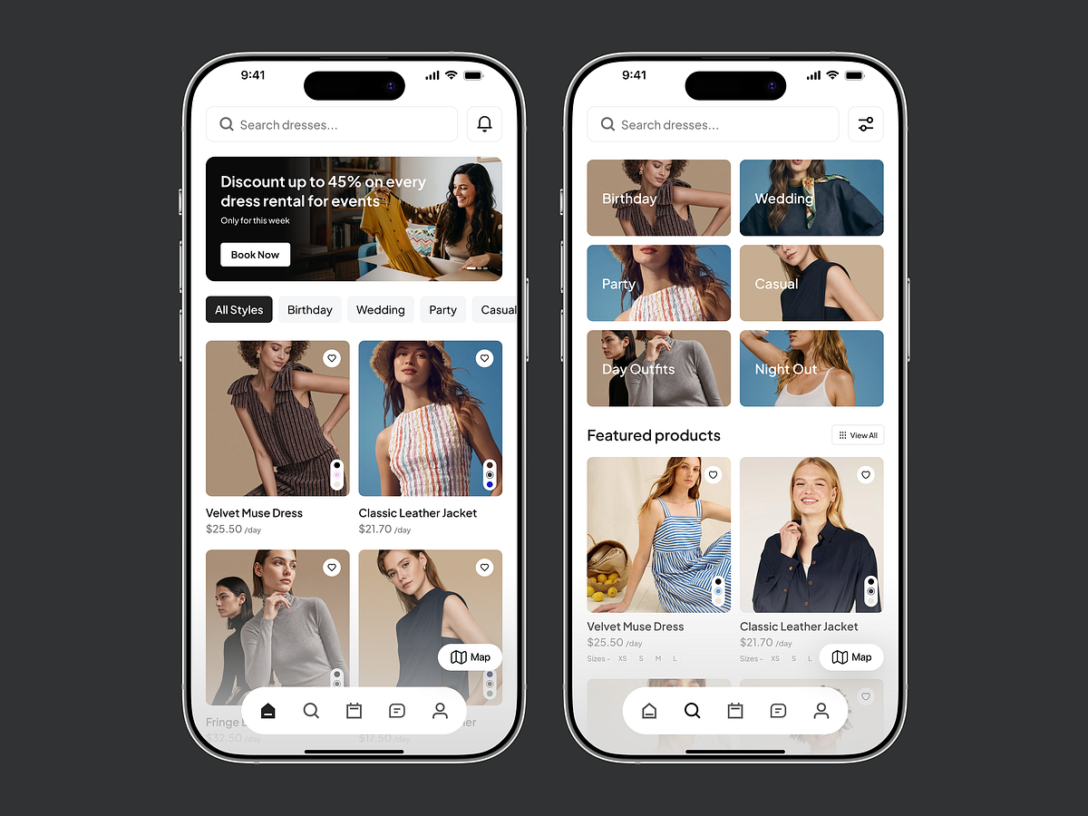 Shopping app | Dress Rental Image 1