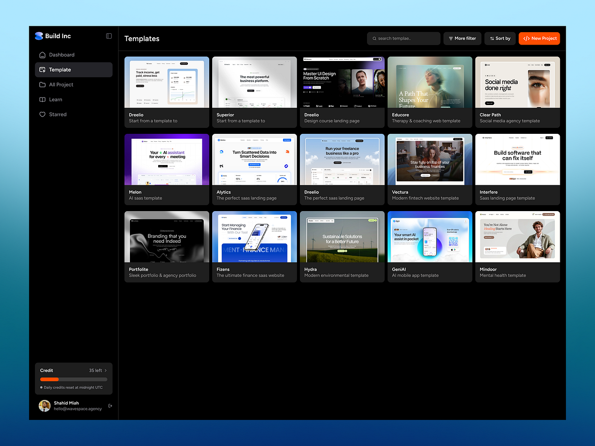 Build Inc – AI Template builder