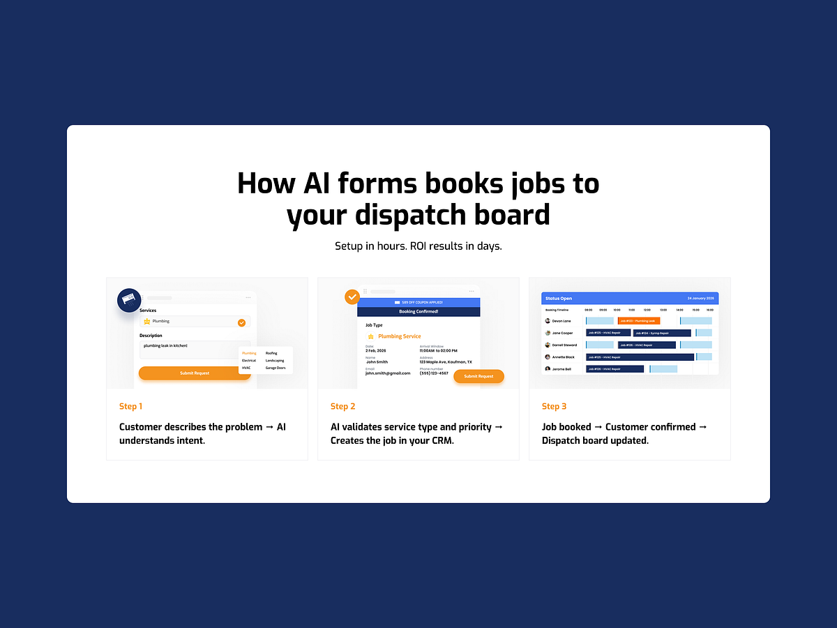ScheduleBot – AI Job Booking B2B SaaS Website Image 2