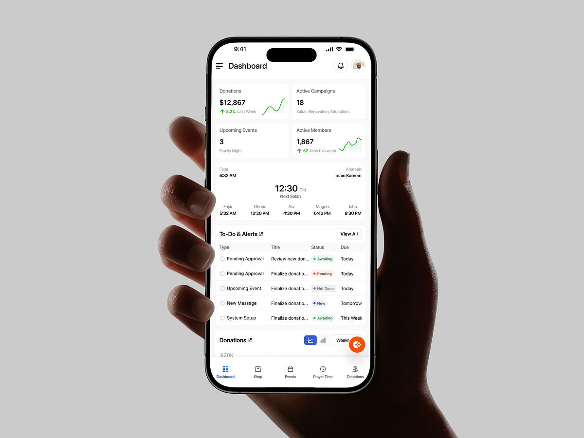 Masjidhero – Non Profit Islamic Charity App Image 0