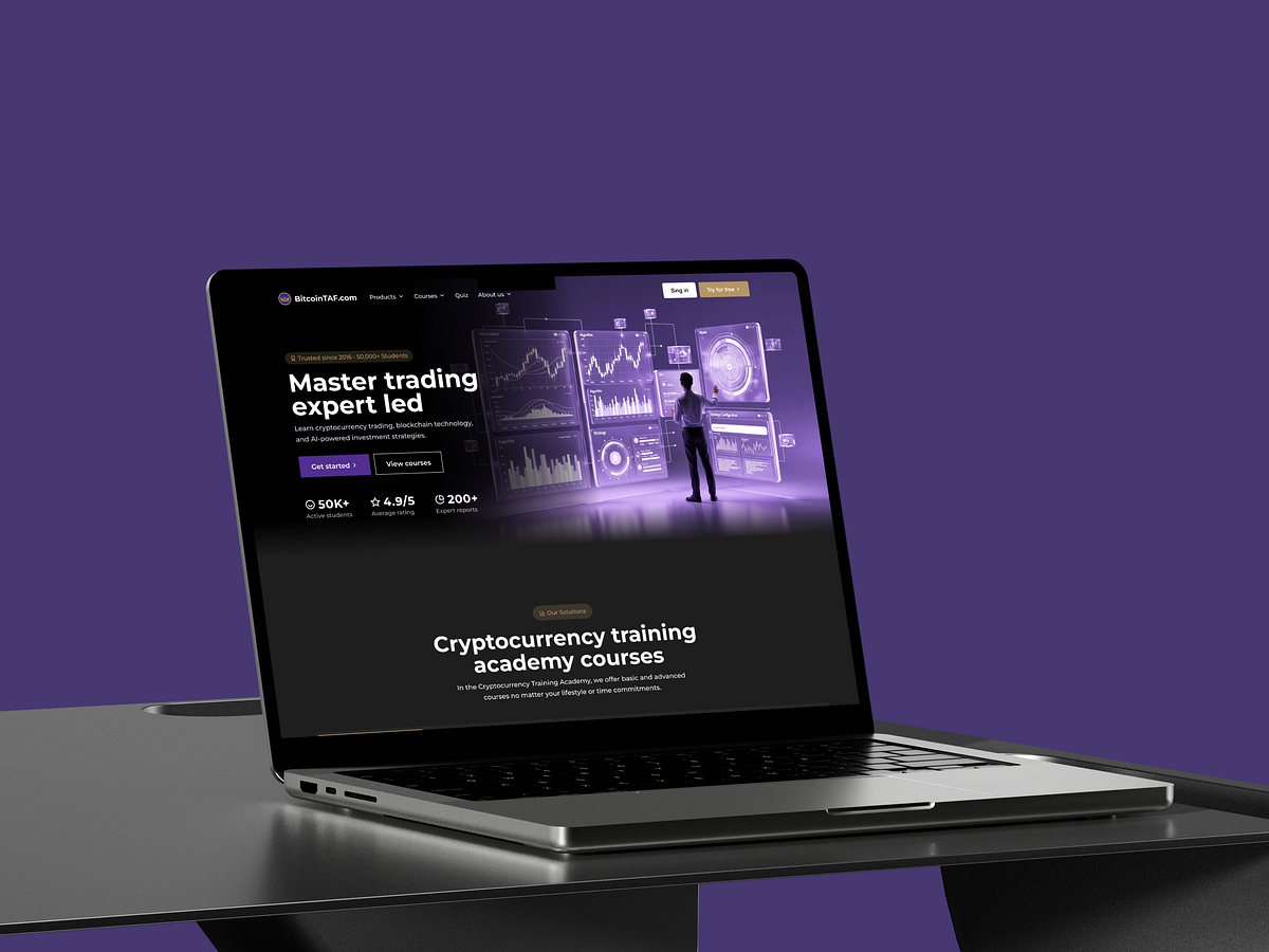BitcoinTAF – Crypto Trading Online Course Platform Image 1