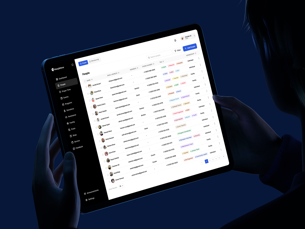 MasjidHero - Admin Dashboard UI Image 0