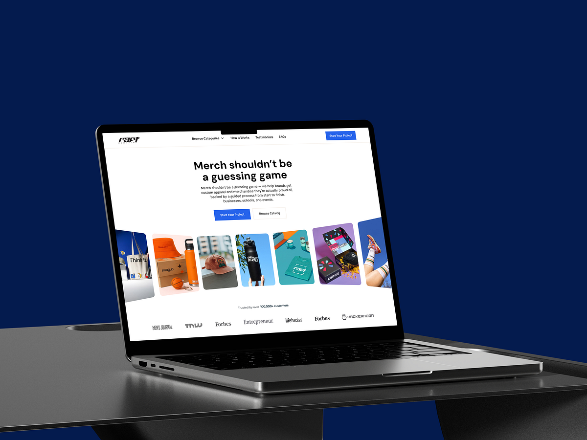 Rapt – E-commerce Website Image 1