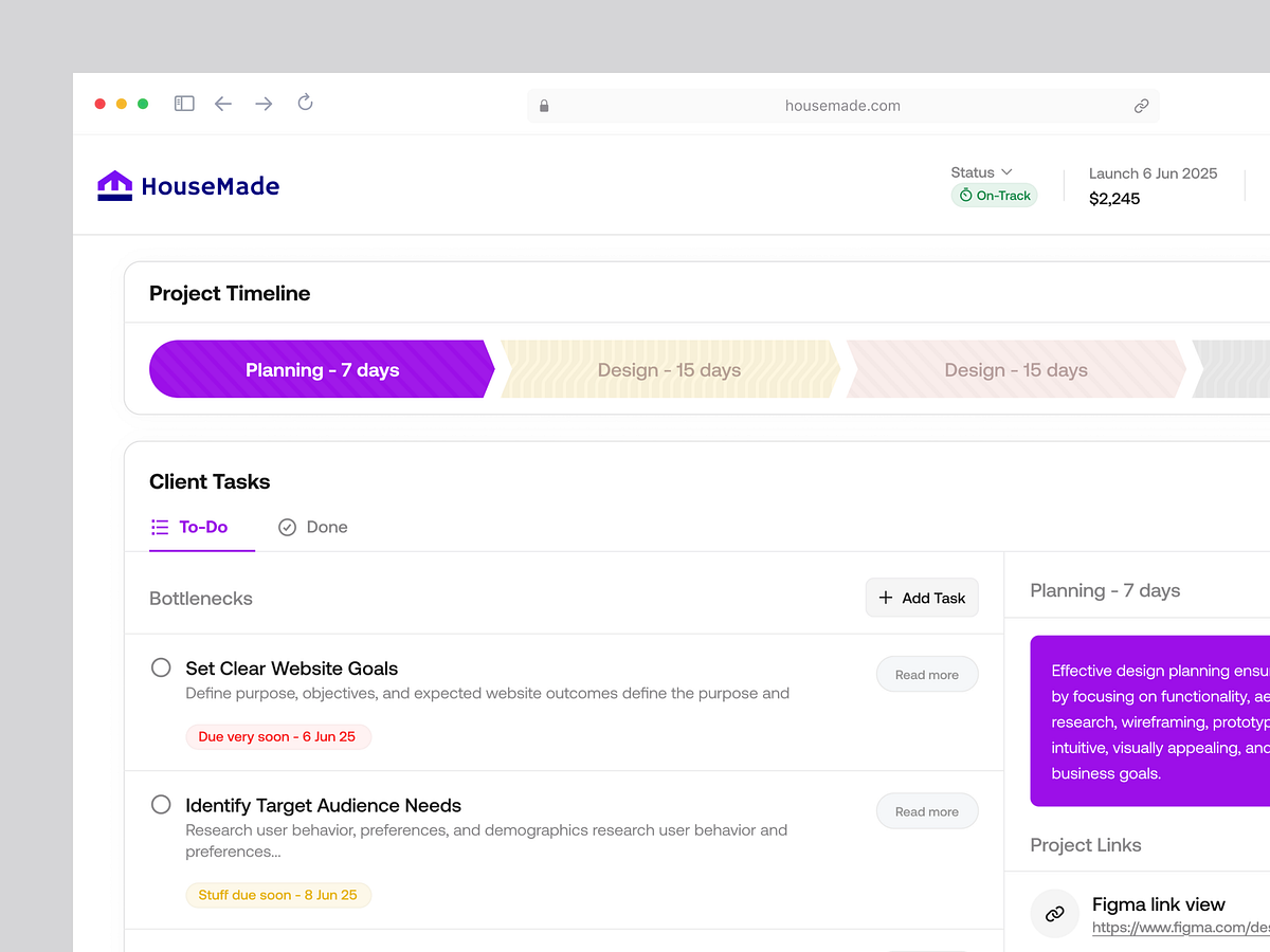 Housemade - Real Estate Management Dashboard UI Image 1