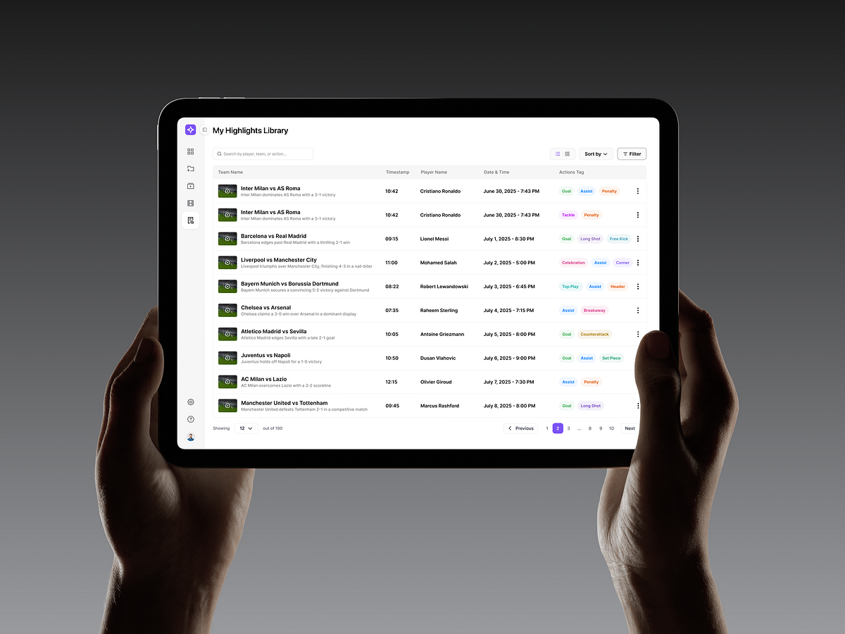 Clipmatic – AI Sports Highlight Dashboard Image 2