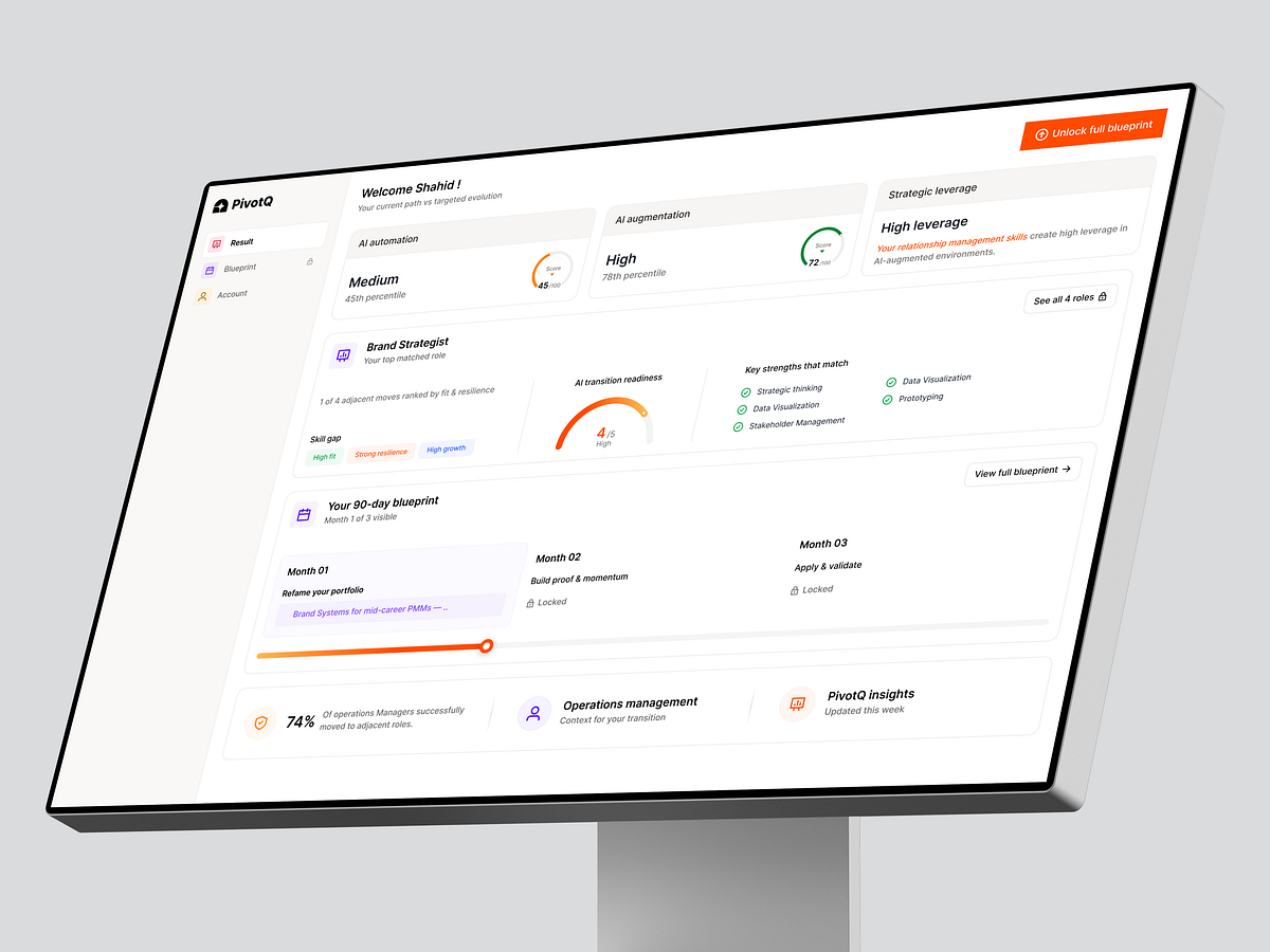 PivotQ - Dashboard for Career Consultation with AI Image 0