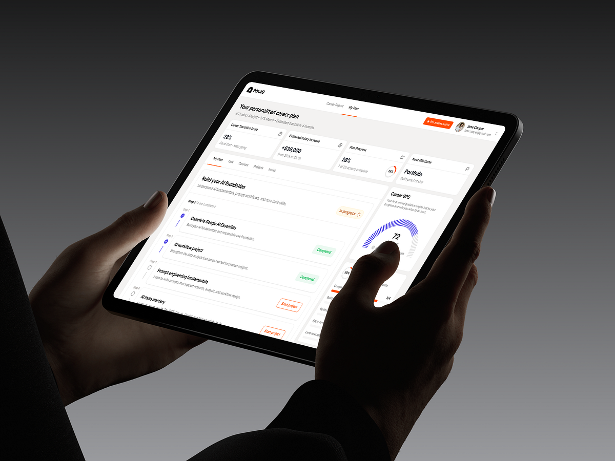 PivotQ - AI Career Consultation Dashboard Image 1