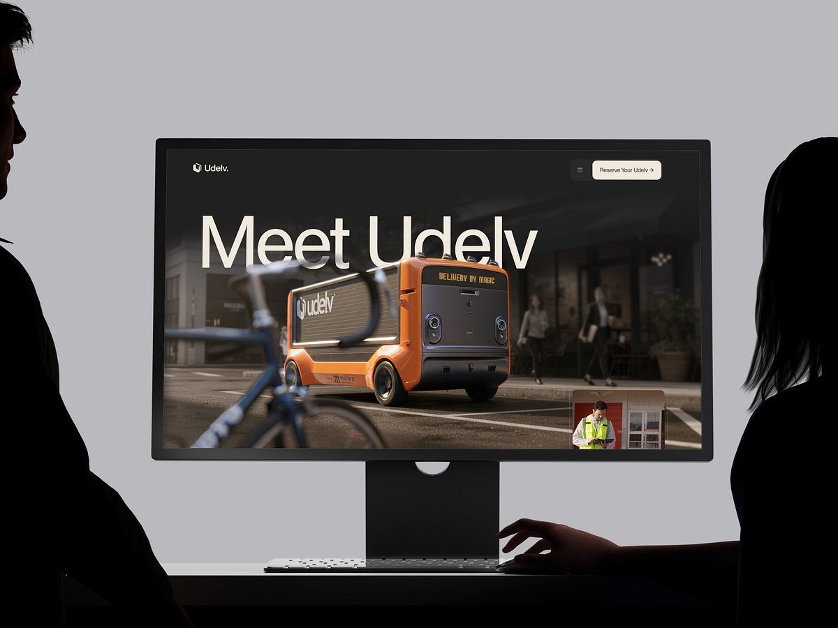Udelv - Autonomous Delivery Vehicles Website Image 0