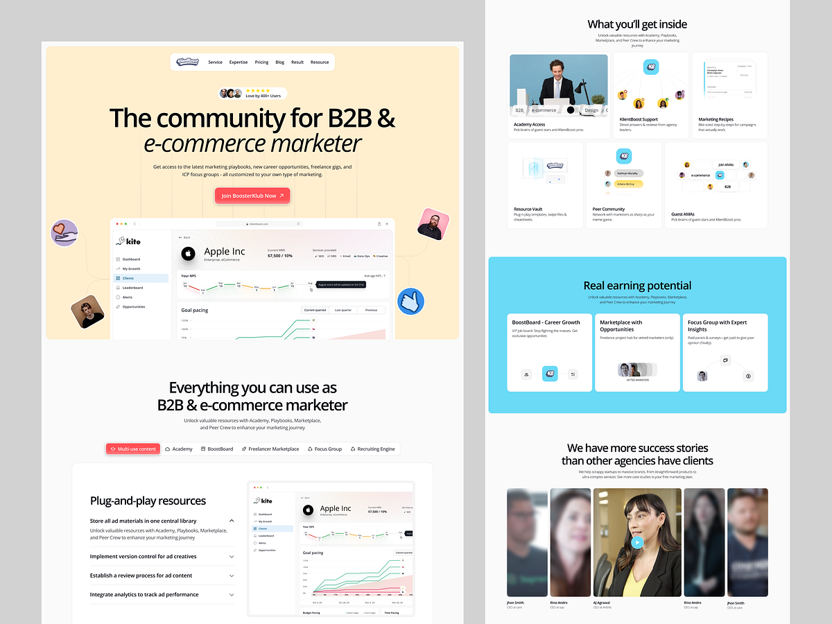 KlientBoost - B2B & eCommerce Marketing Community Website