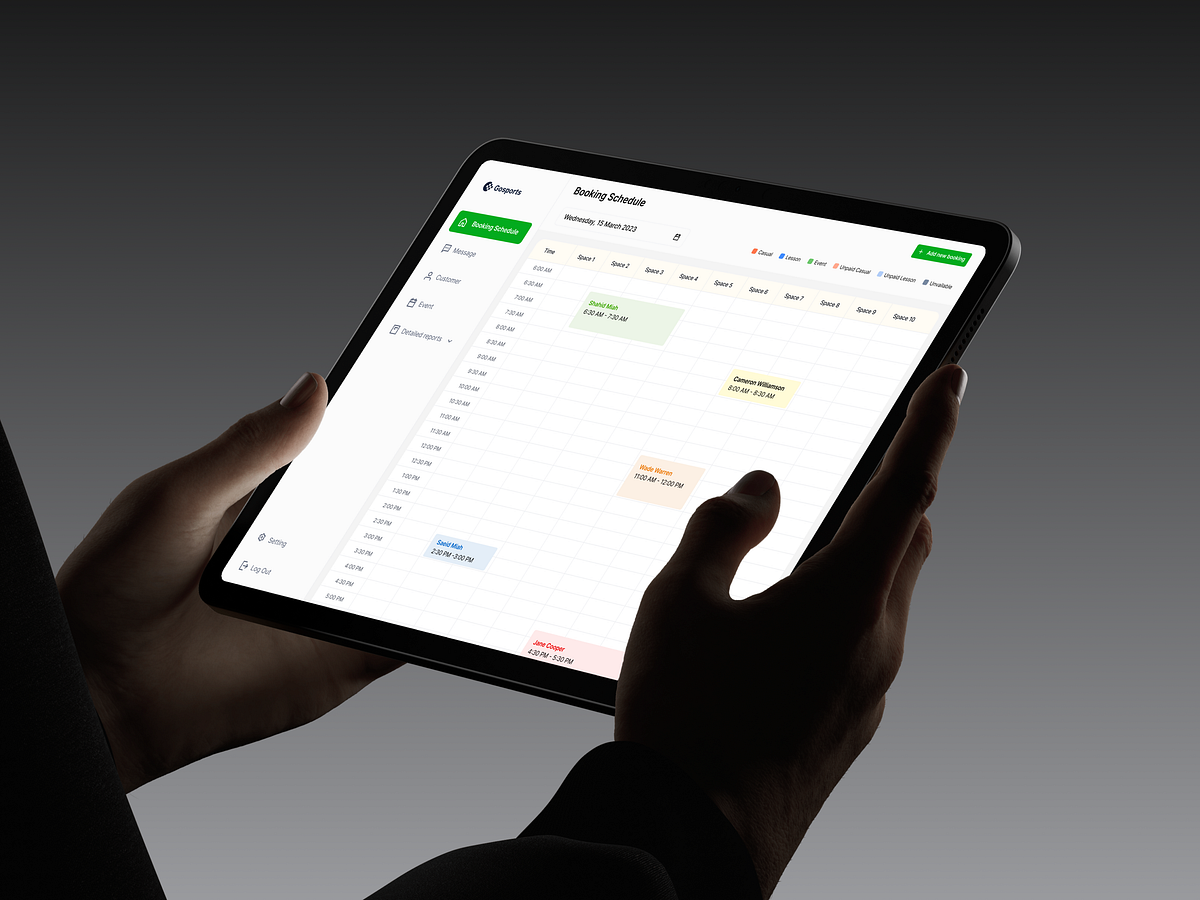 Gosports - Sports Field Booking Schedule Dashboard Image 0