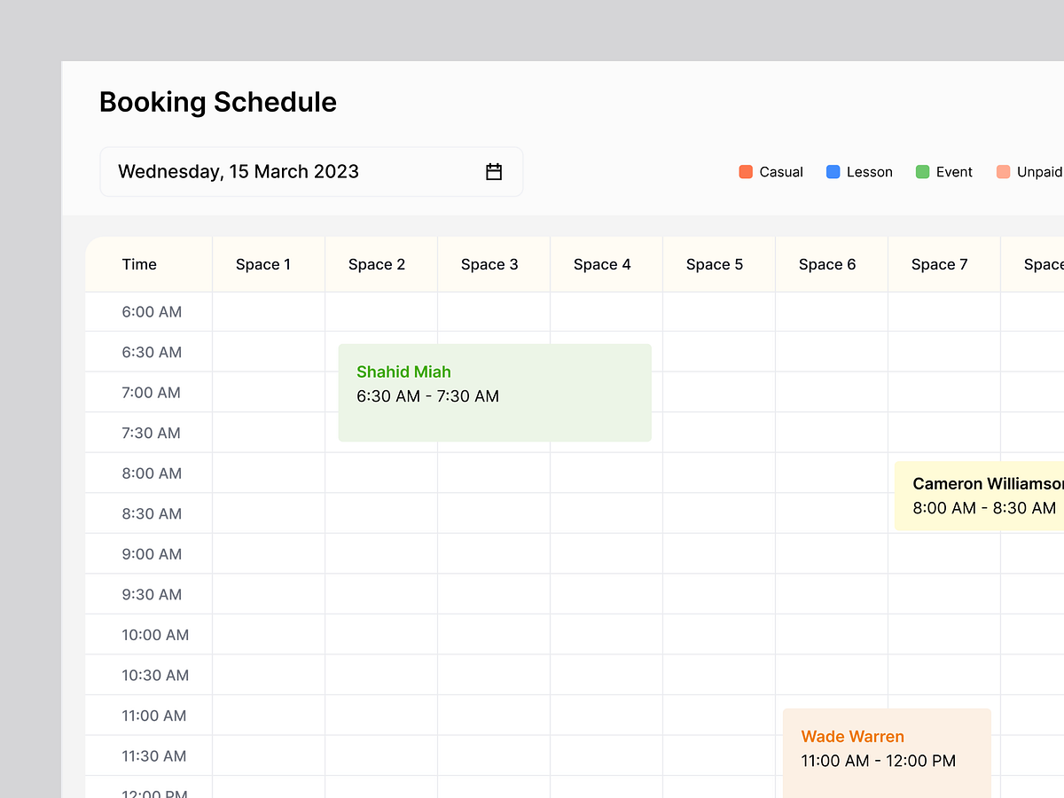 Gosports - Sports Field Booking Schedule Dashboard Image 1