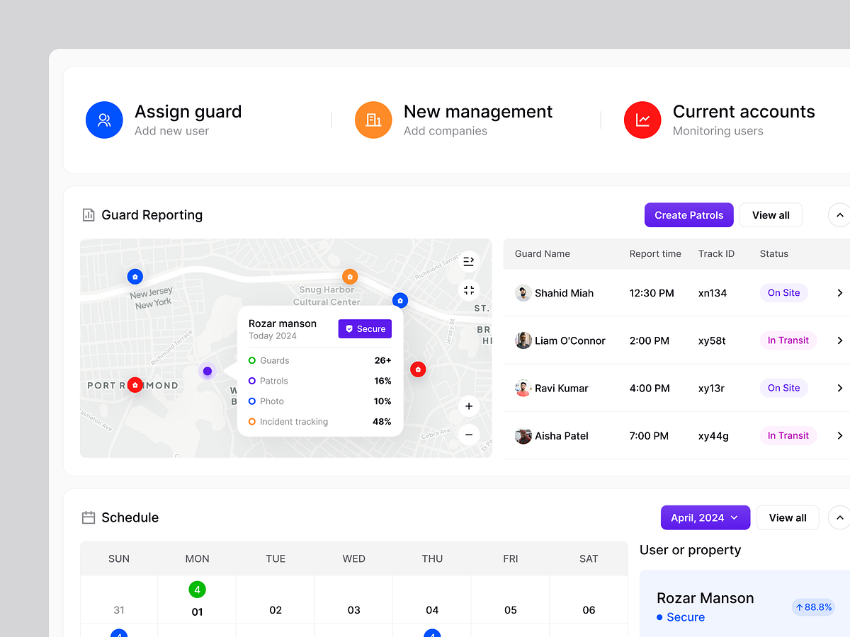 Safetec - Advanced Security Tracking Dashboard Image 1