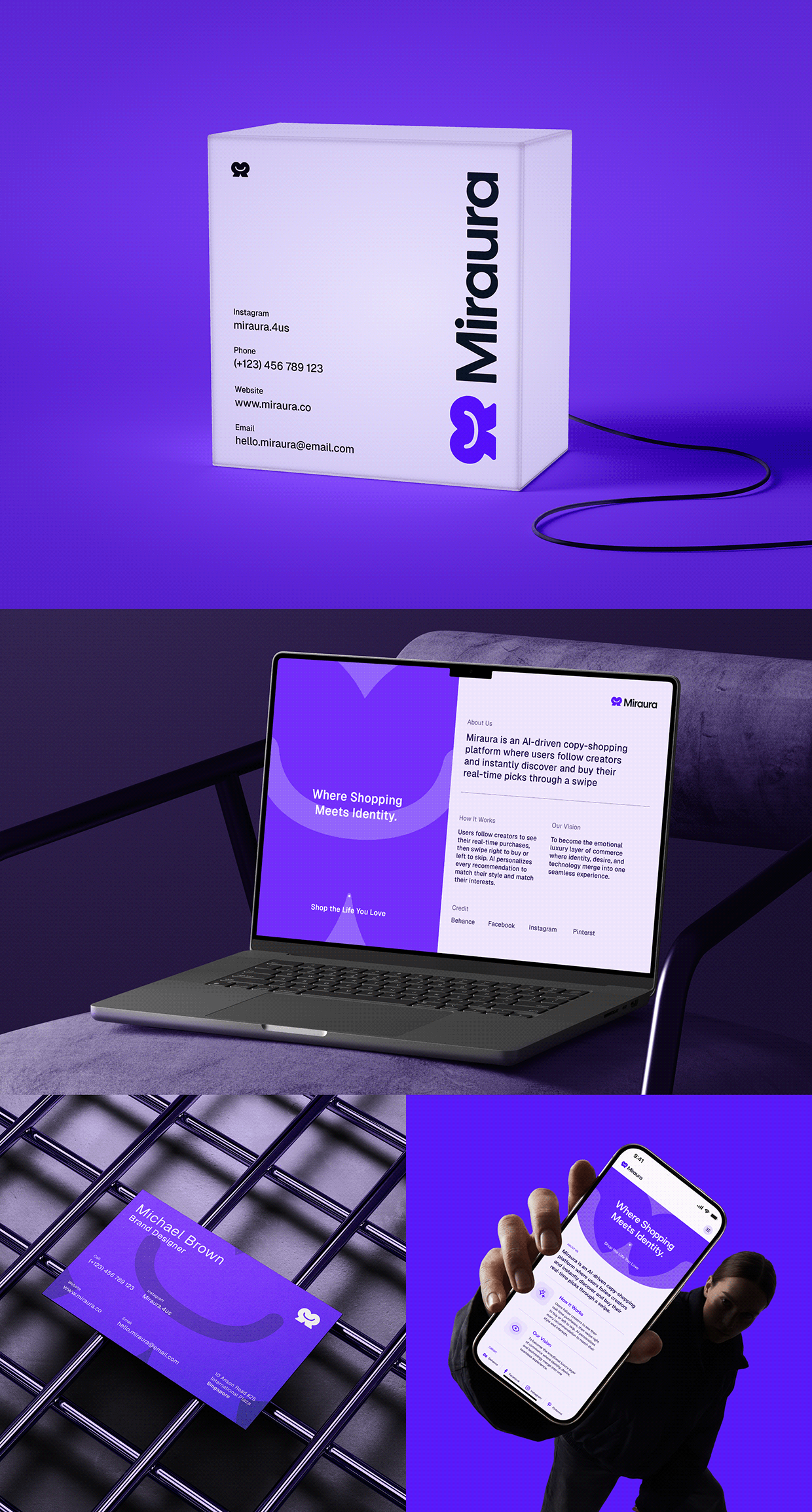 Miraura - Brand Identity Design for Creator Commerce Image 6